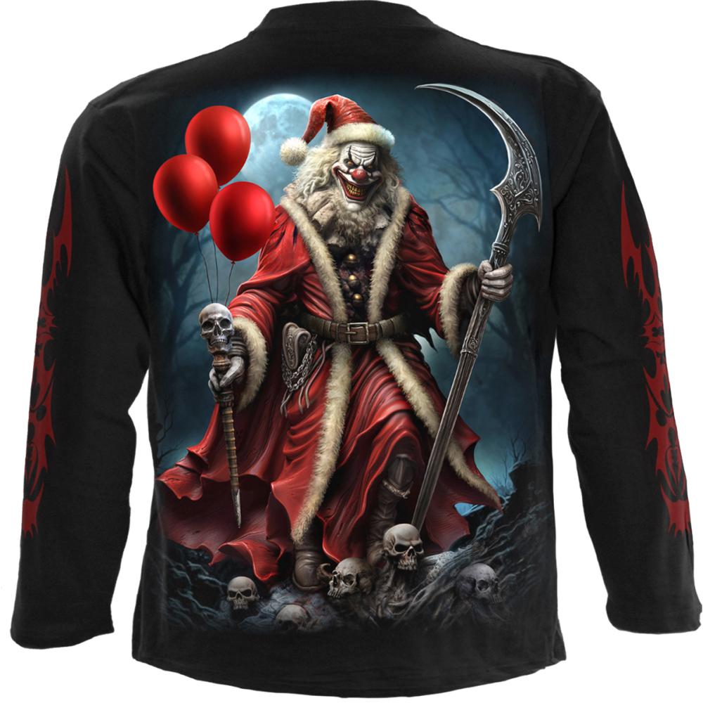 Spiral - Santa Clown Longsleeve shirt - Black